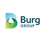 Burg White Droplet Logo